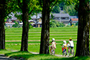 自転車の子供たち 滋賀県マキノ町