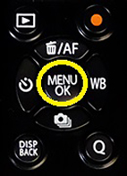 [写真]③ MENU/OKボタンを押して決定します。